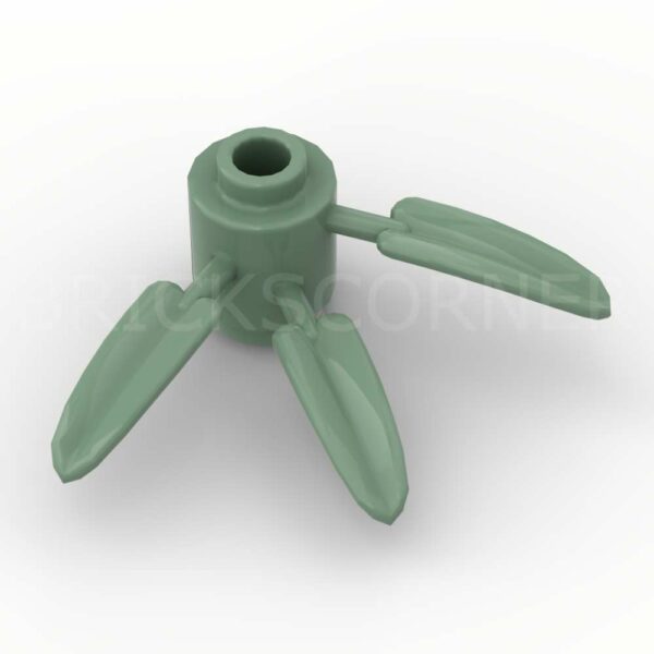 LEGO® Plante 1 x 1 avec 3 feuilles bambou - 30176 - Vert Sable