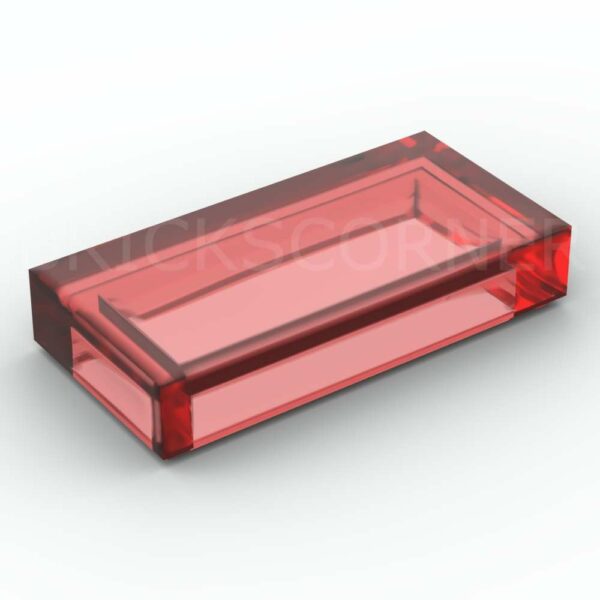 LEGO® Tuile 1 x 2 - 3069 - Rouge Transparent