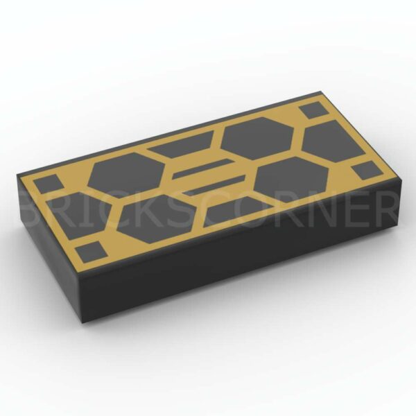 LEGO® Tuile Décorée 1 x 2 Panneau / Cellule Solaire - 3069pb1207 - Noir