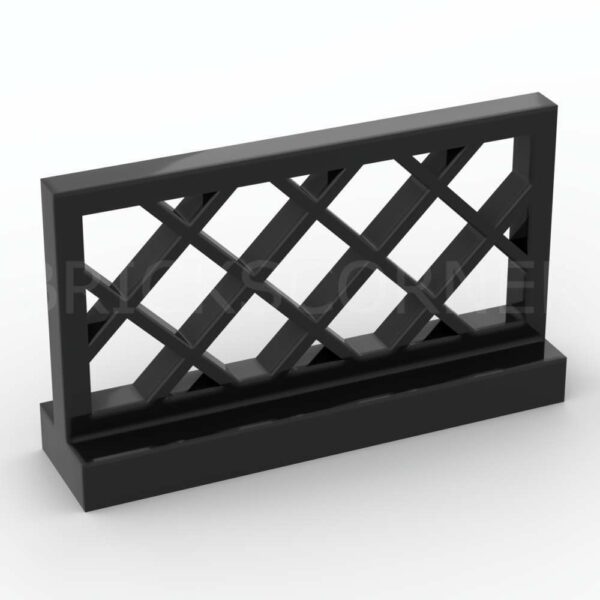 LEGO® Barrière Grillagée 1 x 4 x 2 - 3185- Noir