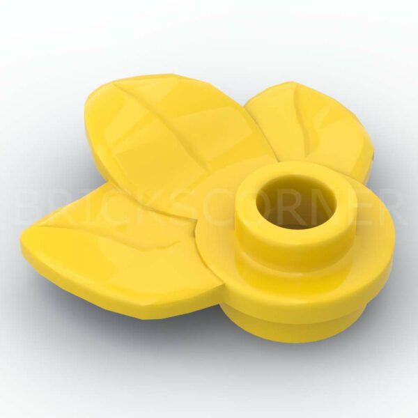 LEGO® Plante 1 x 1 avec 3 Feuilles / Pétales - 32607 - Jaune