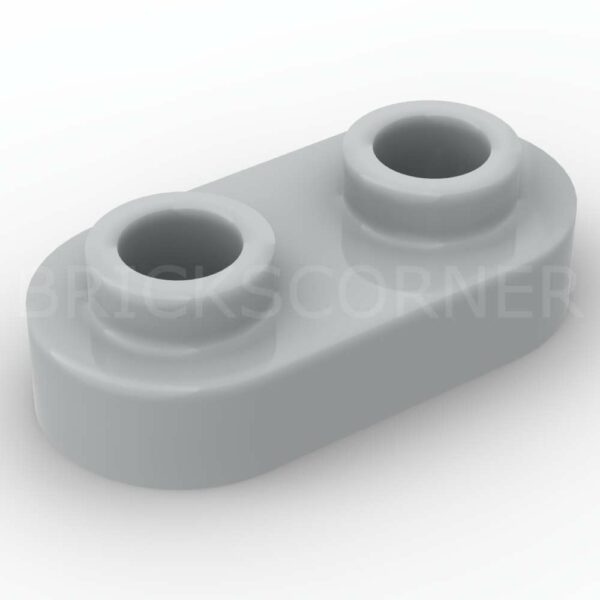 LEGO® Plaque Ronde 1 x 2 avec 2 Tenons Ouverts - 35480 - Medium Stone Gray
