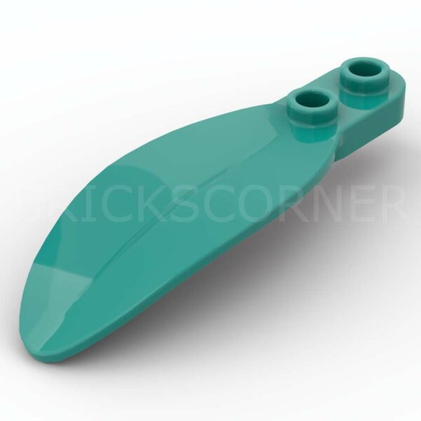 LEGO® Plante Plaque Ronde 1 x 2 Grande Feuille Arbre Tropical - 3565 - Turquoise Foncé