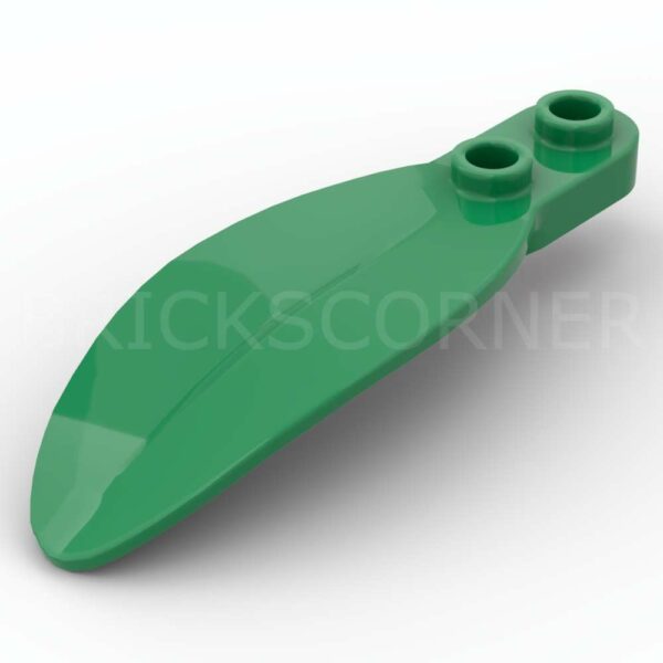 LEGO® Plante Plaque Ronde 1 x 2 Grande Feuille Arbre Tropical - 3565 - Vert