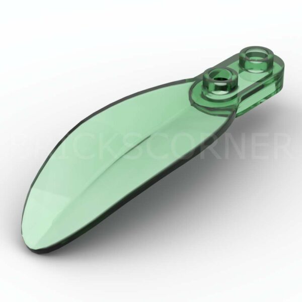 LEGO® Plante Plaque Ronde 1 x 2 Grande Feuille Arbre Tropical - 3565 - Vert Transparent