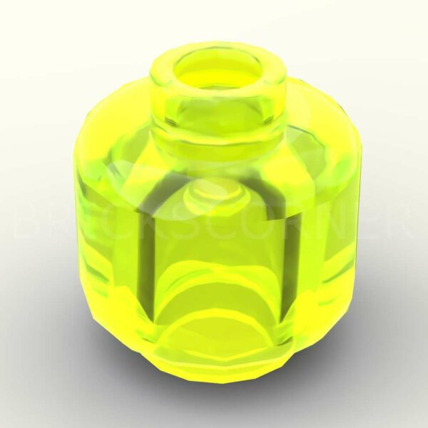 LEGO® Tête de Minifigure - Couleur Unie - 3626c - Vert Neon Transparent