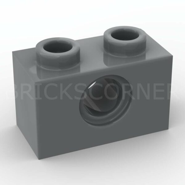 LEGO® Brique Technic 1 x 2 - 3700 - Dark Stone Gray