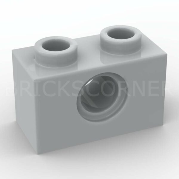 LEGO® Brique Technic 1 x 2 - 3700 - Medium Stone Gray
