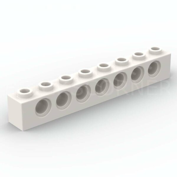 LEGO® Brique Technic 1 x 8 - 3702 - Blanc