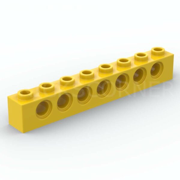 LEGO® Brique Technic 1 x 8 - 3702 - Jaune