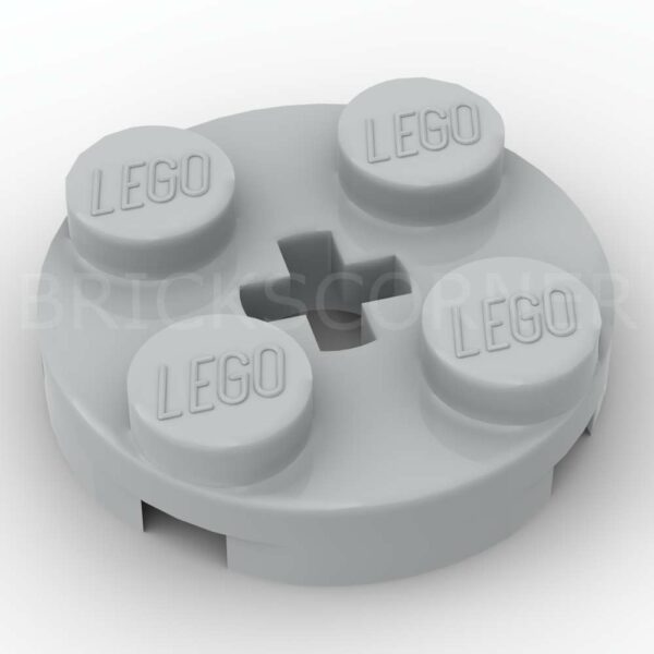 LEGO® Plaque Ronde 2 x 2 - 4032 - Medium Stone Gray
