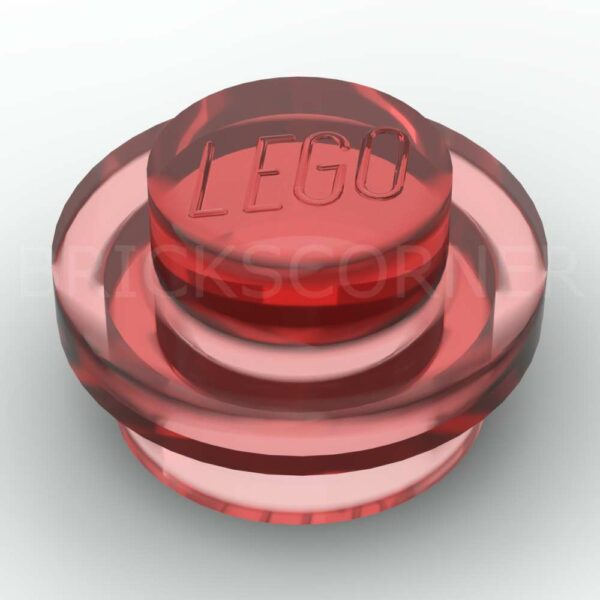 LEGO® Plaque Ronde 1 x 1 - 4073 - Rouge Transparent