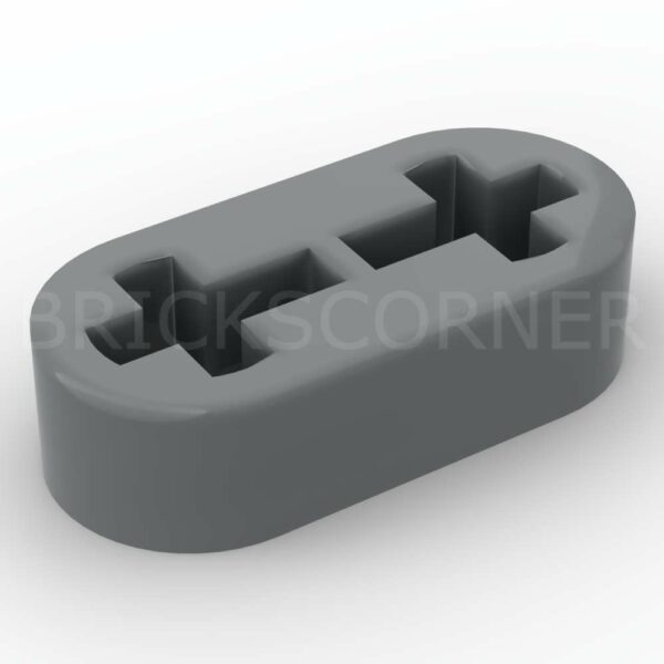 LEGO® Bras de Structure Technic / Liftarm 1 x 2 - 41677 - Dark Stone Gray