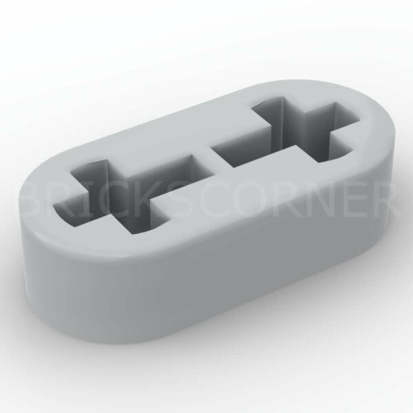 LEGO® Bras de Structure Technic / Liftarm 1 x 2 - 41677 - Medium Stone Gray