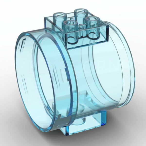LEGO® Tuyau / Cylindre Droit - 49736 - Bleu Clair Transparent