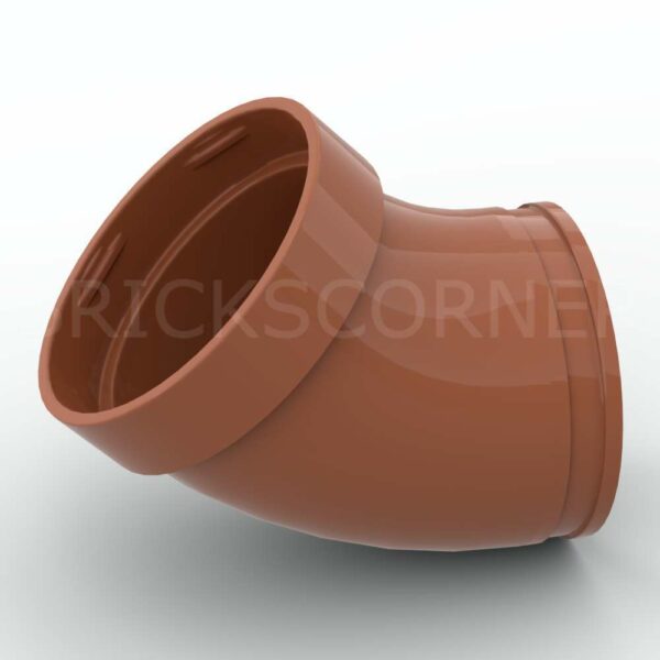 LEGO® Tuyau / Cylindre Courbé 45° - 49737 - Orange Foncé