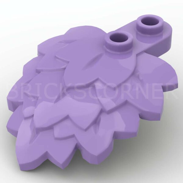 LEGO® Plante / Feuille / Branche sur Plaque Ronde 1 x 2 - 5058 - Lavande Moyen