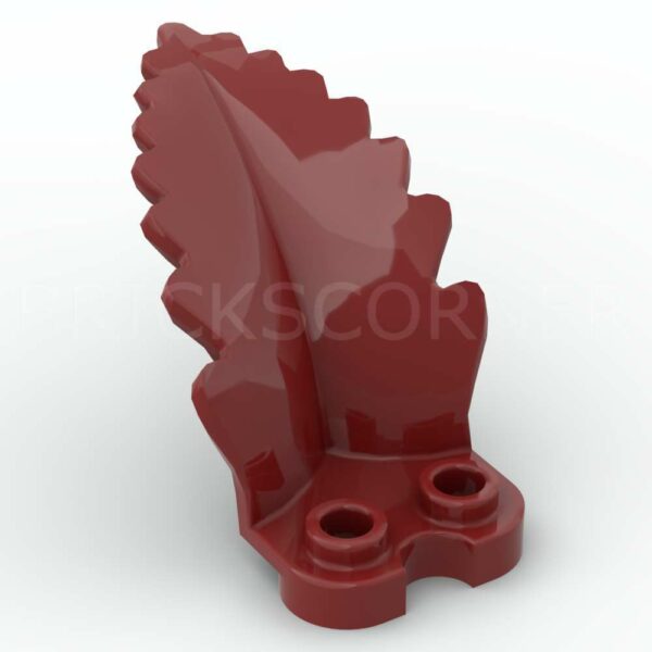 LEGO® Plante Fougère sur Plaque Ronde 1 x 2 - 5151 - Rouge Foncé
