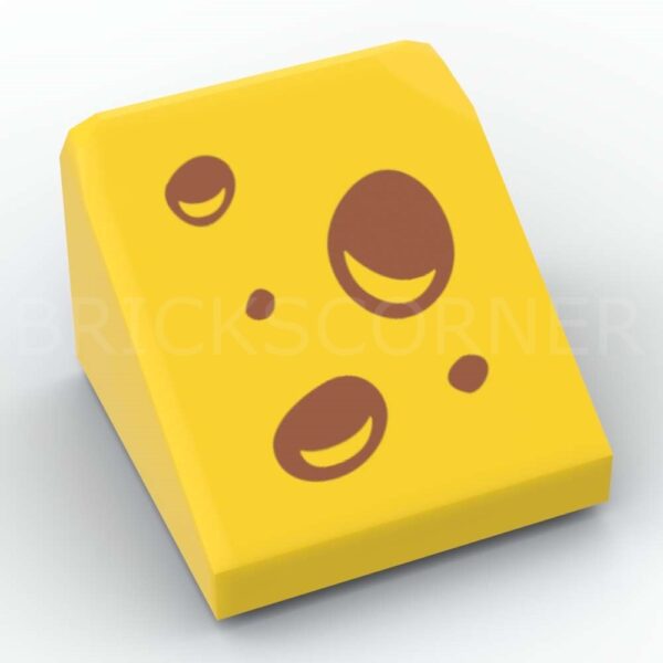 LEGO® Pente 30° 1 x 1 x 2/3 Part de Fromage - 54200pb103 - Jaune