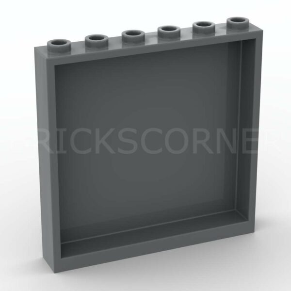LEGO® Cloison / Mur 1 x 6 x 5 - 59349 - Dark Stone Gray