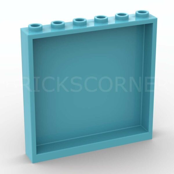 LEGO® Cloison / Mur 1 x 6 x 5 - 59349 - Azur Moyen