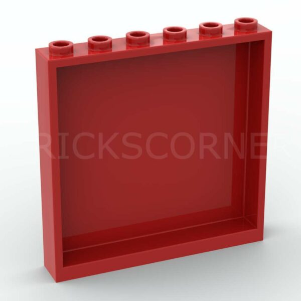 LEGO® Cloison / Mur 1 x 6 x 5 - 59349 - Rouge