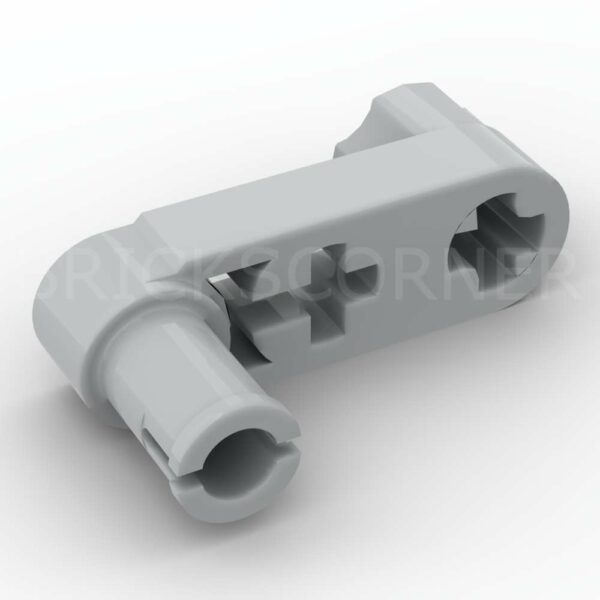 LEGO® Bras de Structure Technic modifié Manivelle / Pin 1 x 3 - 61408 - Medium Stone Gray