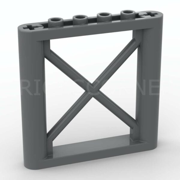 LEGO® Support / Structure de Poutres 1 x 6 x 5 - 64448 - Dark Stone Gray