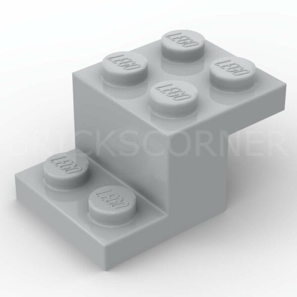 LEGO® Support Perpendiculaire / Bracket 3 x 2 x 1 1/3 - 73562 - Medium Stone Gray