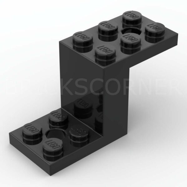 LEGO® Support Perpendiculaire 5 x 2 x 2 1/3 avec 2 Trous - 76766 - Noir