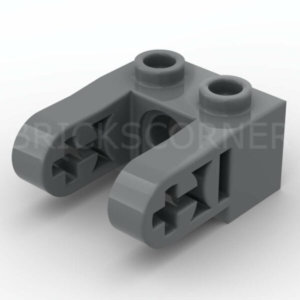 LEGO® Brique Technic 1 x 2 avec Double Extension Bras de Structure - 85943 - Dark Stone Gray