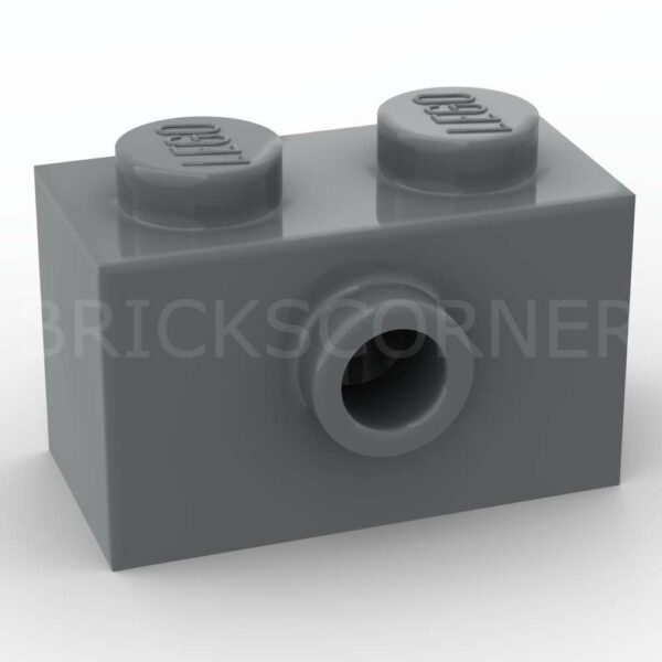 LEGO® Brique Modifée 1 x 2 avec un Tenon - 86876 - Dark Stone Gray
