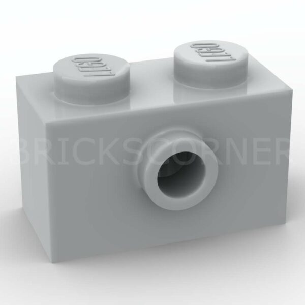 LEGO® Brique Modifée 1 x 2 avec un Tenon - 86876 - Medium Stone Gray