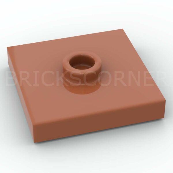 LEGO® Plaque Modifiée 2 x 2 "Jumper" avec Tenon au Centre - 87580 - Orange Foncé