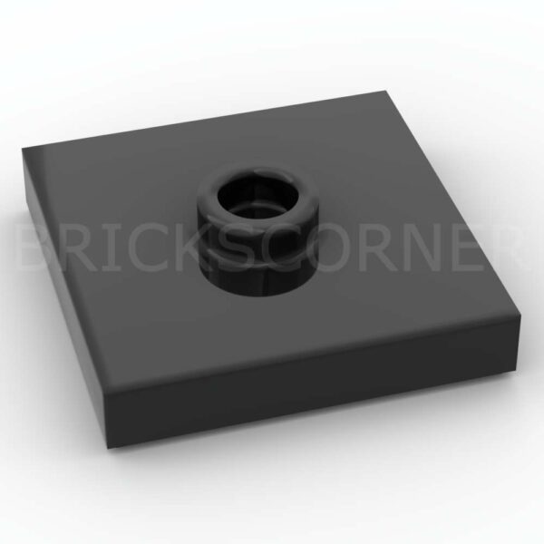 LEGO® Plaque Modifiée 2 x 2 "Jumper" avec Tenon au Centre - 87580 - Noir
