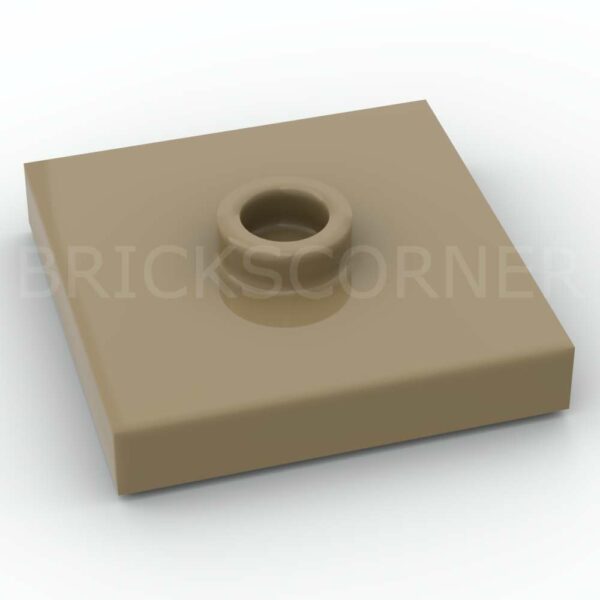 LEGO® Plaque Modifiée 2 x 2 "Jumper" avec Tenon au Centre - 87580 - Beige Foncé