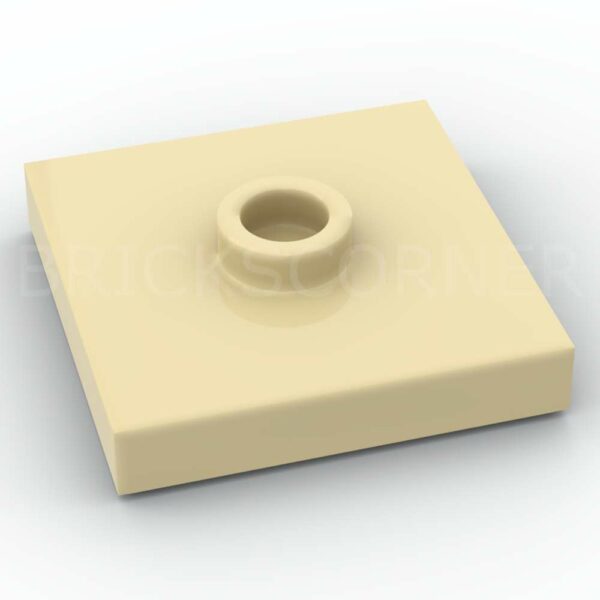 LEGO® Plaque Modifiée 2 x 2 "Jumper" avec Tenon au Centre - 87580 - Beige