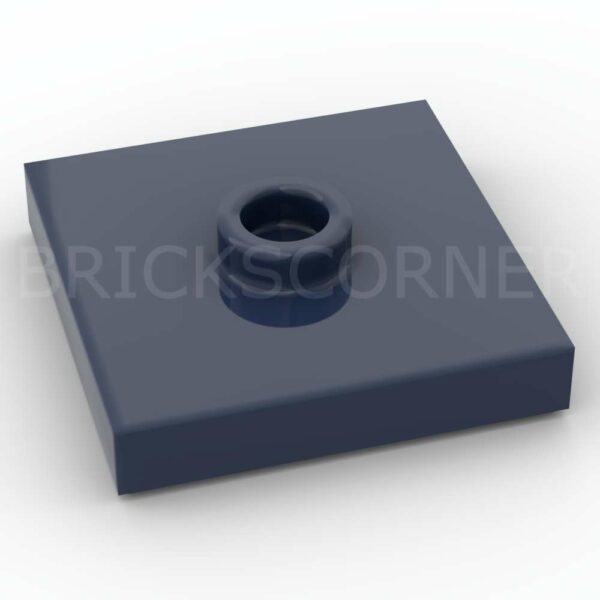 LEGO® Plaque Modifiée 2 x 2 "Jumper" avec Tenon au Centre - 87580 - Bleu Foncé