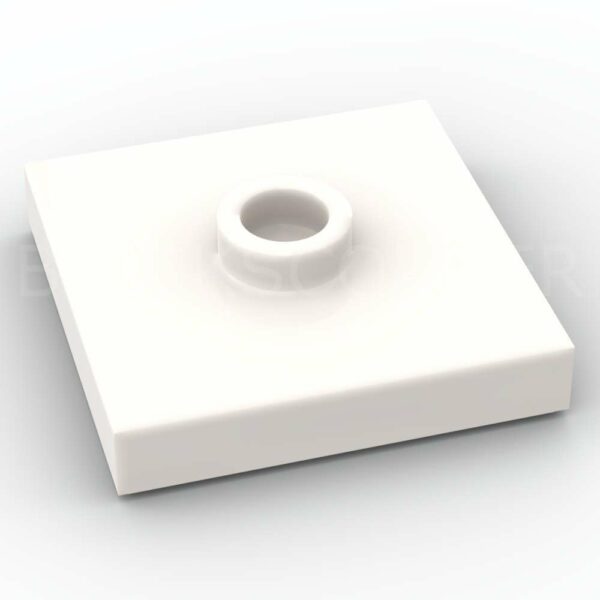 LEGO® Plaque Modifiée 2 x 2 "Jumper" avec Tenon au Centre - 87580 - Blanc