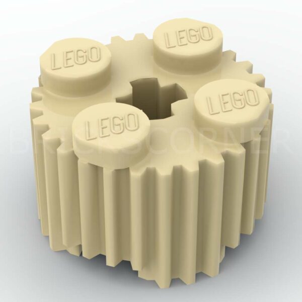 LEGO® Brique Ronde 2 x 2 avec Rainures - 92947 - Beige