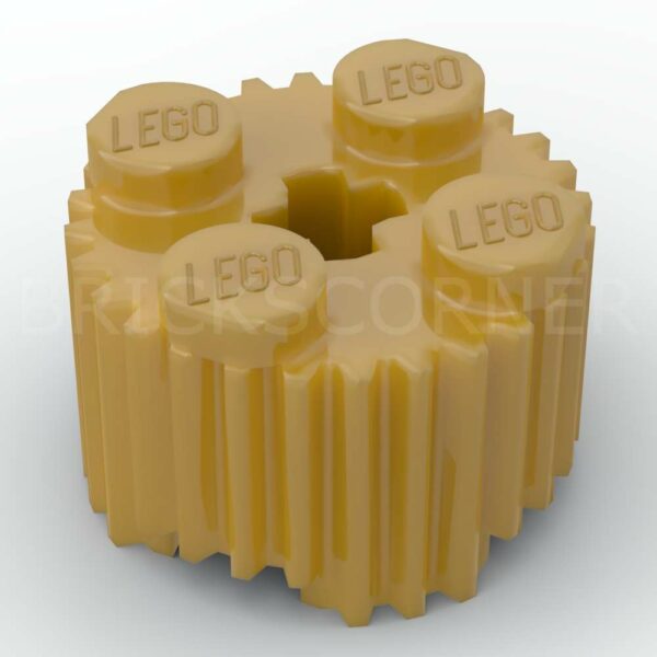 LEGO® Brique Ronde 2 x 2 avec Rainures - 92947 - Doré