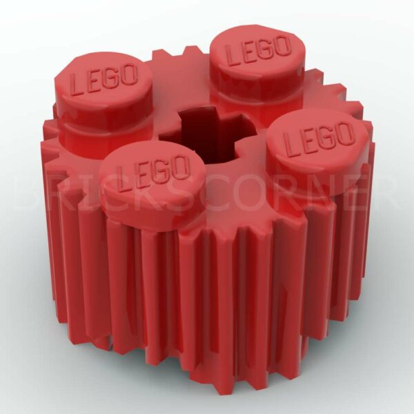 LEGO® Brique Ronde 2 x 2 avec Rainures - 92947 - Rouge