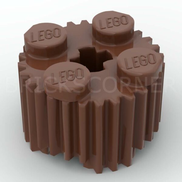 LEGO® Brique Ronde 2 x 2 avec Rainures - 92947 - Brun