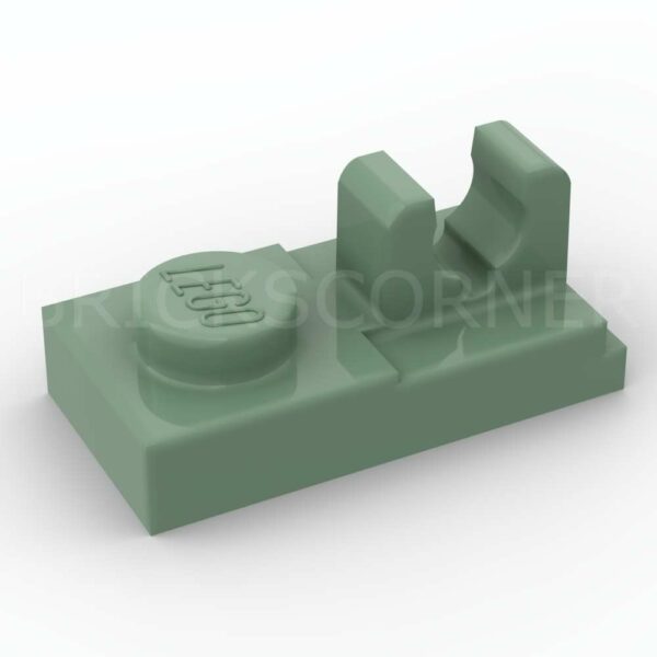 LEGO® Plaque Modifiée 1 x 2 avec Clip sur un Tenon - 92280 - Vert Sable