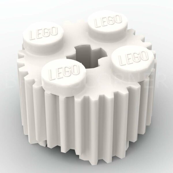 LEGO® Brique Ronde 2 x 2 avec Rainures - 92947 - Blanc