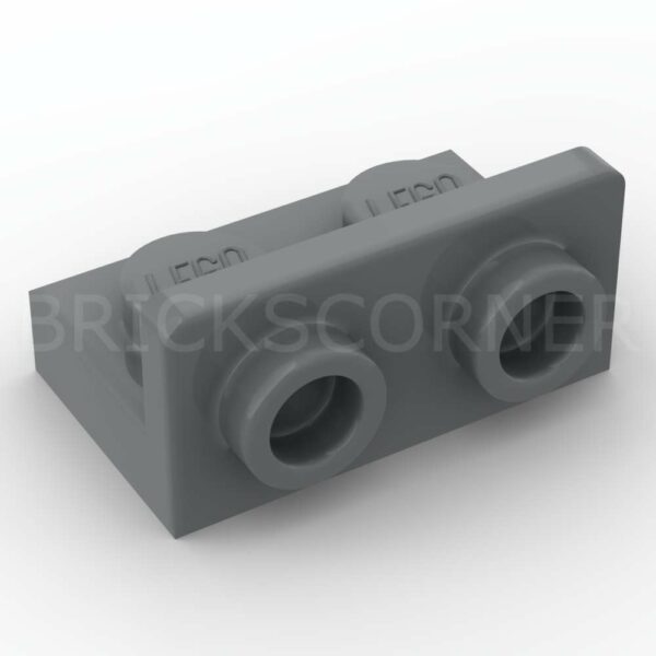LEGO® Support Perpendiculaire / Bracket 1 x 2 - 1 x 2 Inversé - 99780 - Dark Stone Gray