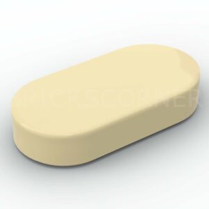LEGO® Tuile Ronde 1 x 2 Ovale - 1126 - Beige