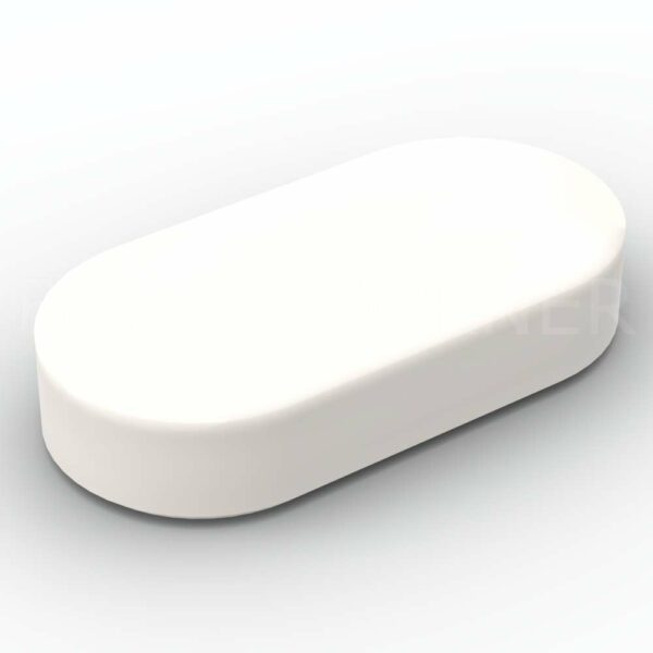 LEGO® Tuile Ronde 1 x 2 Ovale - 1126 - Blanc