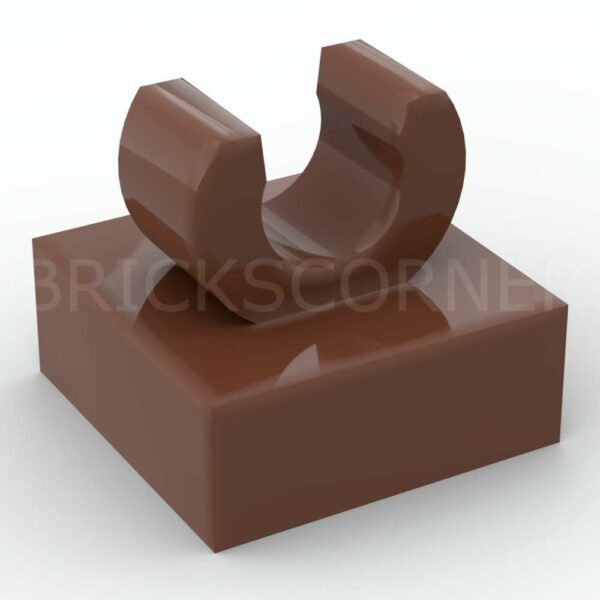 LEGO® Tuile Modifiée 1 x 1 avec Clip - 15712 - Brun