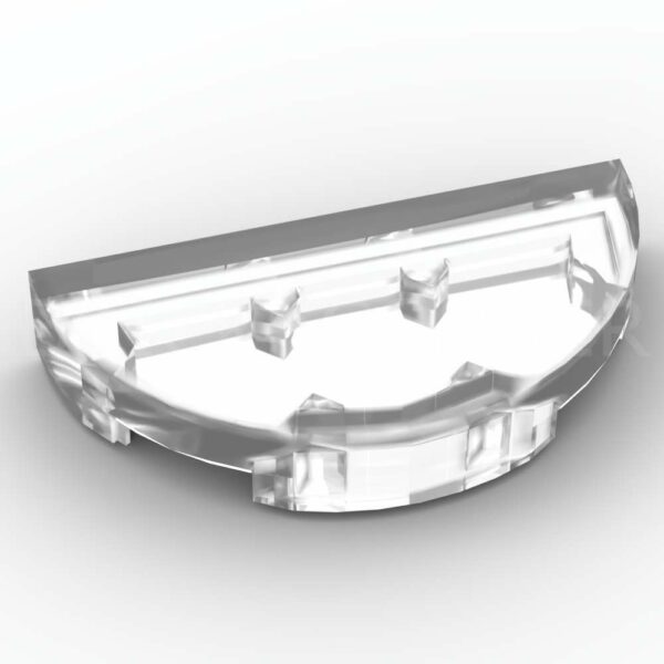 LEGO® Tuile Ronde 1 x 2 Demi Cercle - 1748 - Transparent